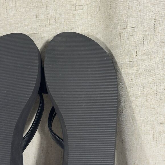 Disney Minnie Mouse Platform Flip Flops Sandals Women’s Size 8 Black Red Bow - Picture 11 of 11